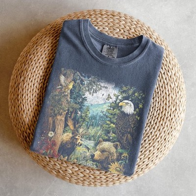 Wildlife Shirt - Animal Comfort Colors T-Shirt  Respect The Locals Shirt  Nature