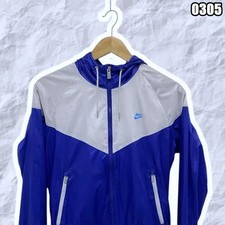 Nike Y2K Color Block Hoodie Windbreaker Jacket XS