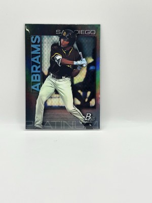 2020 Bowman Platinum #TOP-10 CJ Abrams Top Prospect San Diego Padres Baseball 