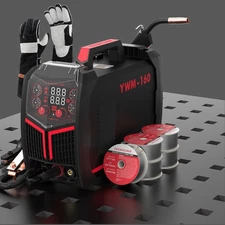 YESWELDER 160A 4-in-1 Welding System: Gloves + 5 Wires, 110V/220V
