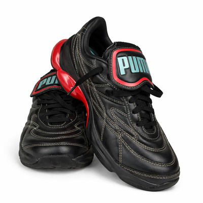 Puma x Dua Lipa Cell Dome Damen Sneaker UK 4 Schwarz Rot Leder EU 37 Selten