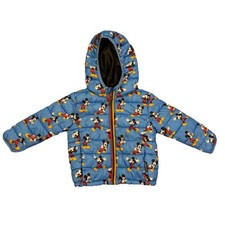Mickey Mouse Puffer Jacket Blue Baby Disney Primark 9-12 Months