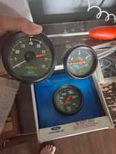 Ford Motorsport Autometer Gauge Lot, Tachometer, Oil Temp, Fuel Pressure