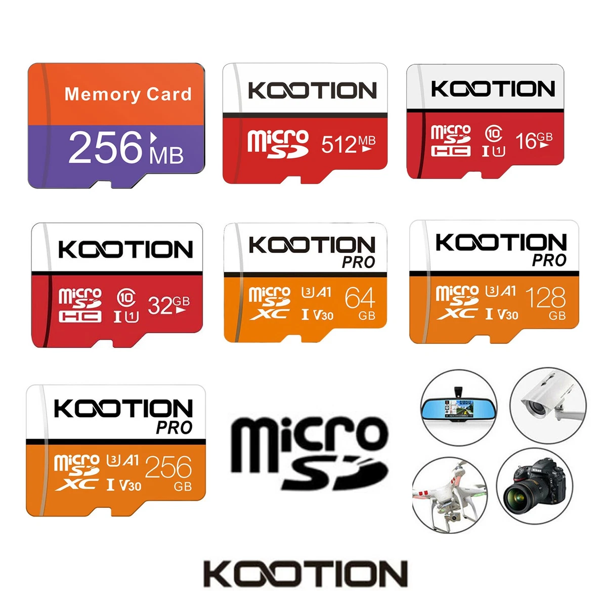 KEXIN 16GB Lot Micro SD Card Ultra SDHC Class 10 U1 Memory TF Card