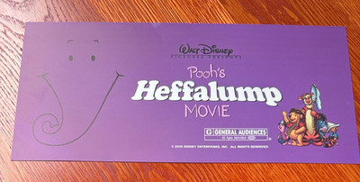 Disney Pooh s Heffalump Movie 2005 Mylar Poster 6''x13'' Winnie The Pooh Tigger