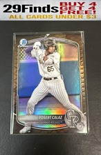 Robert Calaz 2025 Bowman Chrome Prospects Reptilian Refractor #BCP-40 Rockies