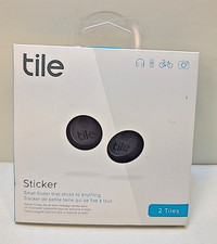 Tile Sticker Bluetooth Tracker   Black 2 Pack...