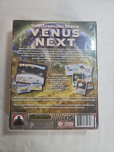 Terraforming Mars Venus Next Stronghold Fryxgames Brettspiel Erweiterung. Versiegelt!! - Bild 2 von 2