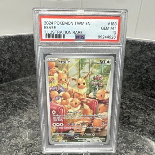 2024 Pokémon Eevee Illustration Rare Holo 188/167 Sv06 PSA 10
