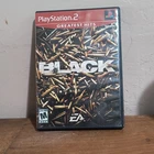EA Black PS2 2006 Shooter M NTSC-U/C Greatest Hits Manual Included