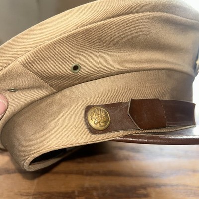 WW2 USAAF Crusher Cap – Army Air Corps Officer Pilot Visor Hat