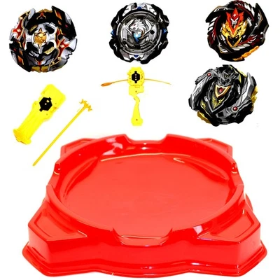 BURSTTOP 4er T4 03 Set Black Special Edition Kreisel für Beyblade Burst Surge Arena