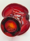 Vtg Fenton Glass Hand Painted Artist Signed 40th Anniversary Ruby Red Basket 7” — photo 7