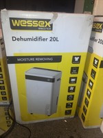 Wessex 20 Litre Portable Freestanding Room Dehumidifier With Digital Display