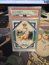 2023 Flawless Brock Purdy Flawless Frame Signature Platinum 1/1 Auto