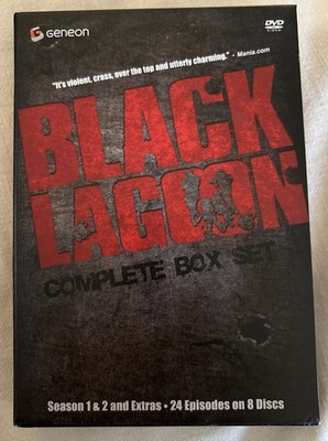 Rare Black Lagoon Anime Complete Box Set Seasons 1 & 2 DVD 24 EPS 8 DVDs