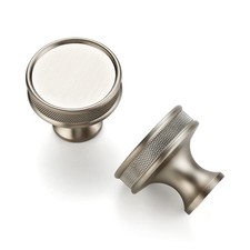 Brushed Nickel Cabinet Knobs Round Drawer Knobs 30 Pack