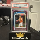 2024 Panini Donruss - Rated Rookie Bo Nix #369 Optic Preview Pink Prizm PSA 10