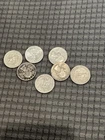 Washington Quarters 1942-1963, 90% Silver, Lot of 7
