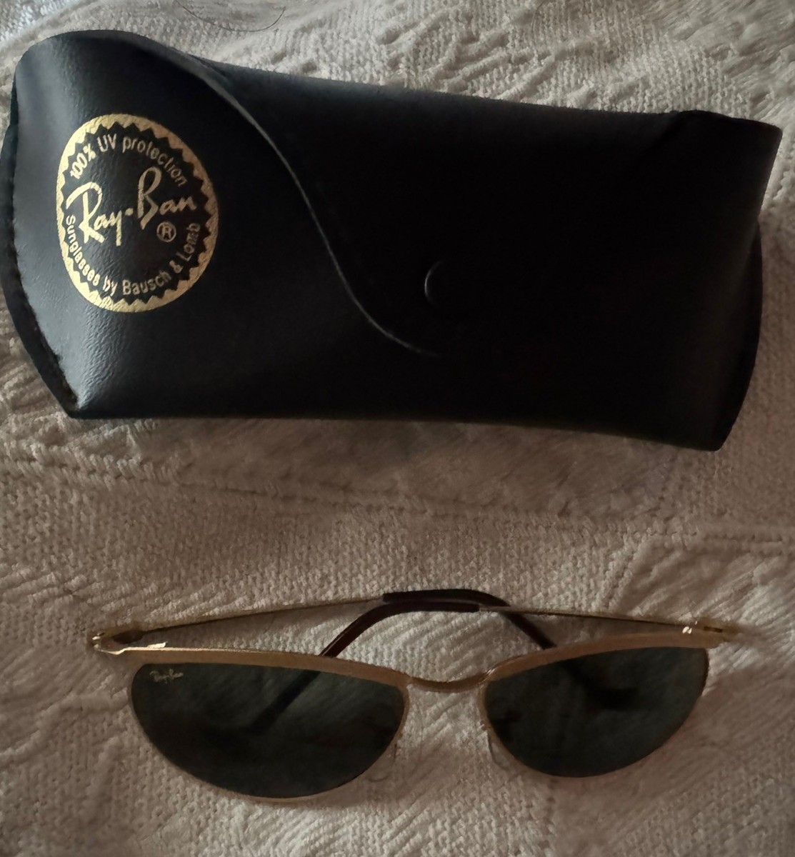 Vintage B&L Ray-Ban W2568 Harley Gold Clad Predator Sunglasses | eBay