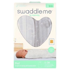 NEW SwaddleMe by Ingenuity Velboa Pod Newborn 0-2 Months Stage 1 GRAY