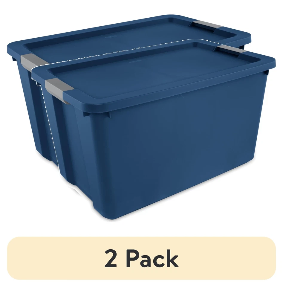 (2 Pack) Sterilite Extra Large Storage Bin, 34 Gallon Plastic Storage Container  - Image 2 of 4