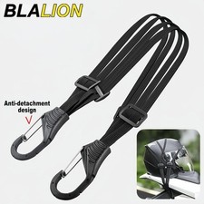 Motorcycle Luggage Strap Elastic Universal Helmet Mesh Gear Transport Black