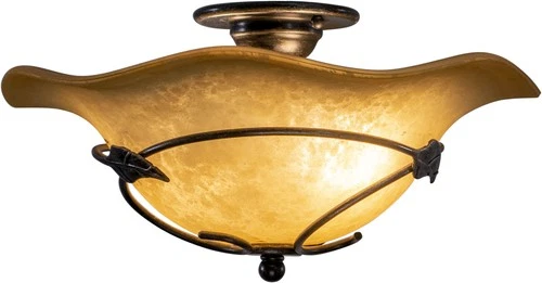 Vaxcel Lighting CF38815 Vine 2 Light Semi-Flush Indoor Ceiling - Oil Shale - Picture 1 of 7