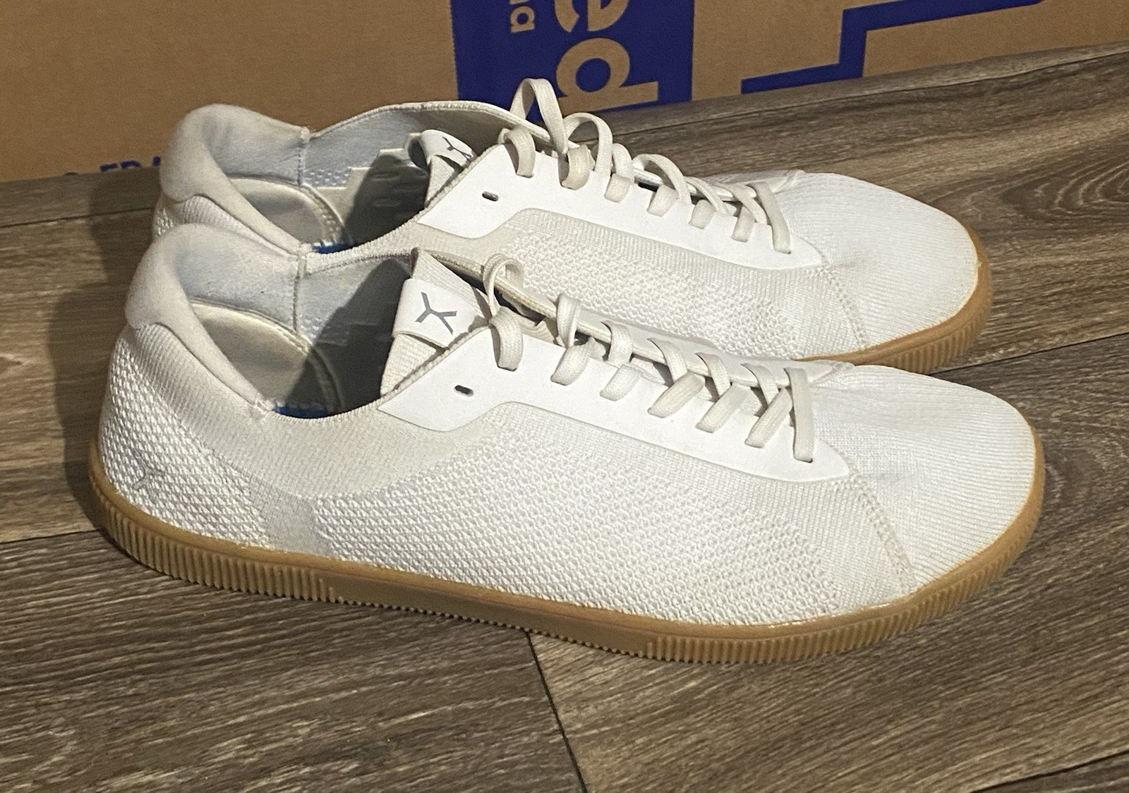 SAOLA Scarpe da ginnastica Flux Adapt Trainer bianche gomma piedi nudi atletiche in maglia misura 11 5 da uomo