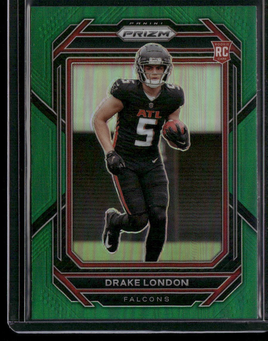 2022 Panini Prizm #308 Drake London Green