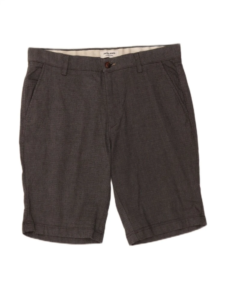 Pantalones Cortos Chinos Para Hombre JACK & JONES Medianos W32 Gris Algodón AM02 Foto 3 de 4