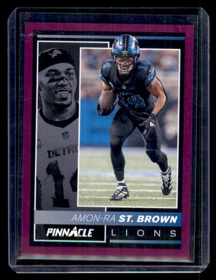 2024 Panini Encore #70 Amon-Ra St. Brown Purple #/75