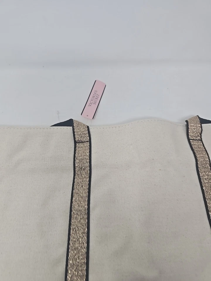 Bolso de Mano Victoria Secret Brillante Dorado Brillo Nuevo Con Etiquetas Foto 3 de 4