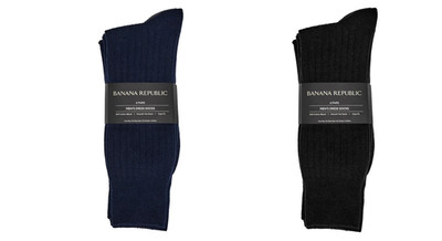 Banana Republic Men's Dress Sock, 6 or 3 , 2 -pair