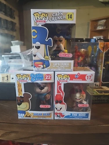 Funko Pop Ad Icons Captain Crunch, The Noid,& Sugar Bear Target Exclusive Vaulte