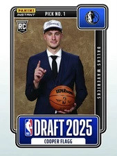 IN HAND 2025-26 Panini Instant NBA Draft Night Cooper Flagg #1 RC Rookie Card
