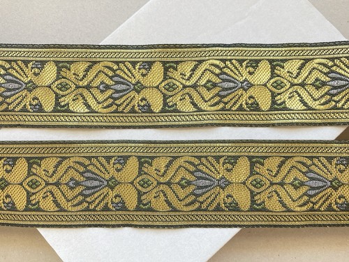 2 Yards Multicolor Embroidery Jacquard Ribbon Trim for Sewing/Craft/Belt/2" Wide - Picture 16 of 18