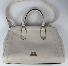 Jones of New York Signature Cream Structured Satchel - Pebbled Handbag JYN