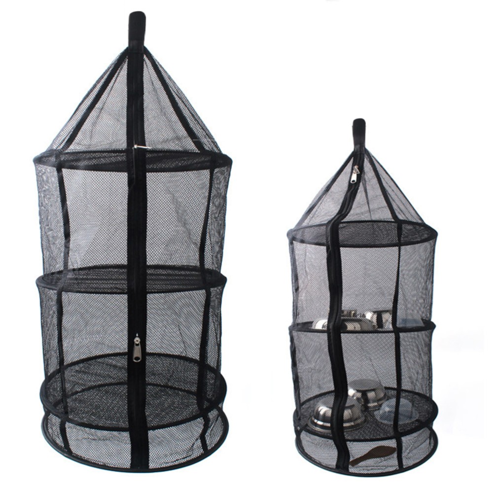 Herb Dryer Bags Buds Drying Foldable Clothes Net Outdoor Rack Mesh Hanging