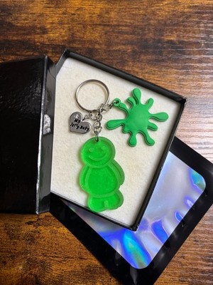 My Jelly Baby und Splats Neuheit Schlüsselanhänger Anhänger alle Farben Spaß Geschenkbox Tasche