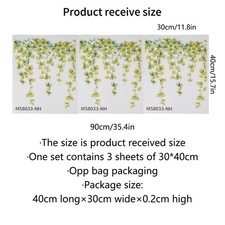Wall Stickers Eucalyptus Leaf Artistic Green Plants Bedroom Home Decoration