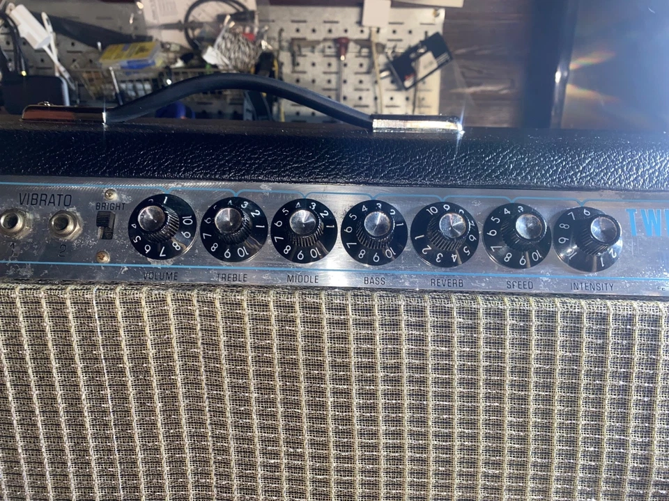 1969 Fender twin reverb AB763 Black Face circuit E/C - Image 4 of 4