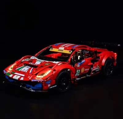 [034] Ferrari 488 GTE ''AF CORSE #51'' - Blockierblock - Lego MOC - 1.6