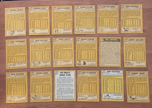 1968 Topps Vintage Baseball 57 Card Lot Rookies, Veterans, All Stars Low Grade - Picture 5 of 9