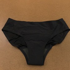 Knix Womens Small Black UltraThin No-Show Moderate Absorbency Bikini Panty New