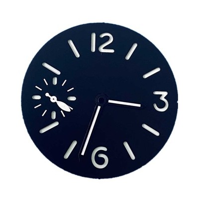 1Pc 34.5mm Luminous Metal Watch Dial w/ Hands For ETA 6497 ST3600 Movement