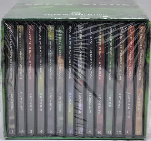 Enciclopedia Multimedia De Los Seres Vivos 14-Disc PC CD-ROM Spanish - NEW