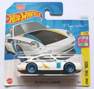 Hot Wheels 1:64 ©2024 #174 Porsche Carrera '96 weiß "The '90s" HTF01 Neu OVP - Bild 1 von 4