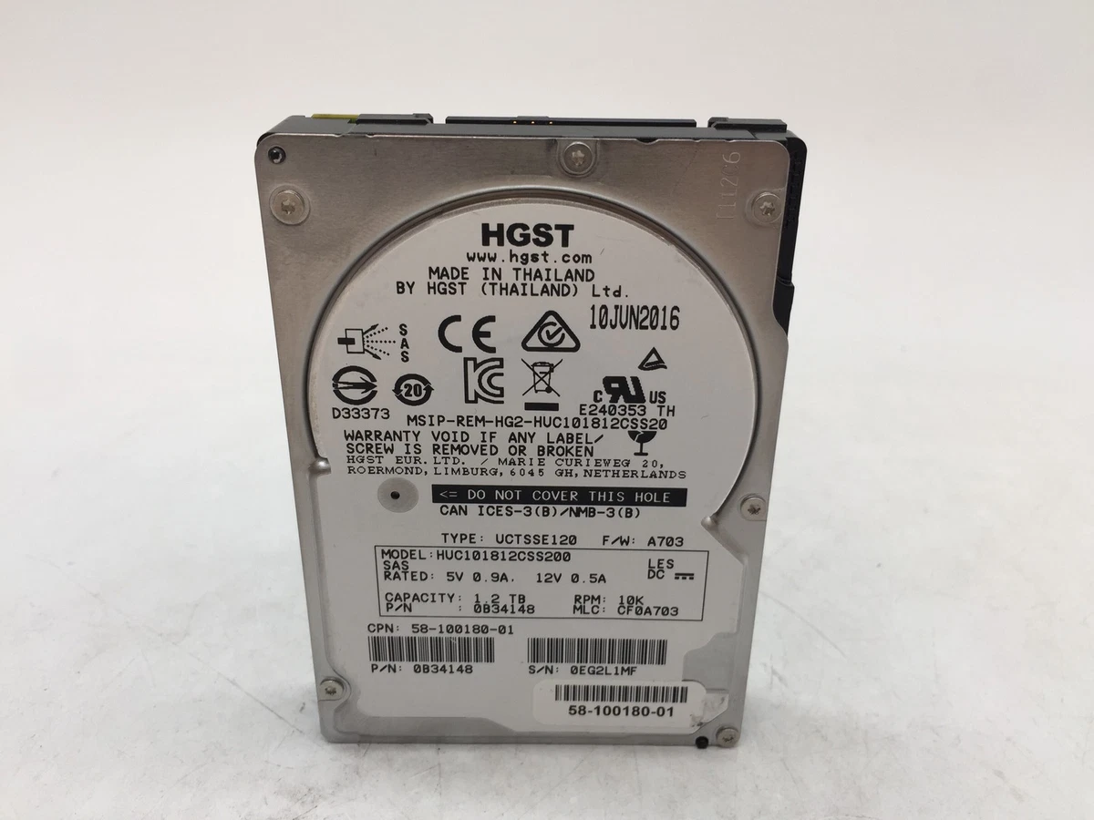 HGST SAS Internal Hard Disk Drives for sale - eBay