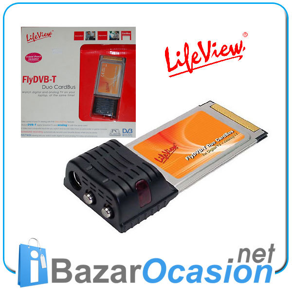 Tarjeta Sintonizador TV Digital LifeView Fly DVB-T PCMCIA CardBus Vintage